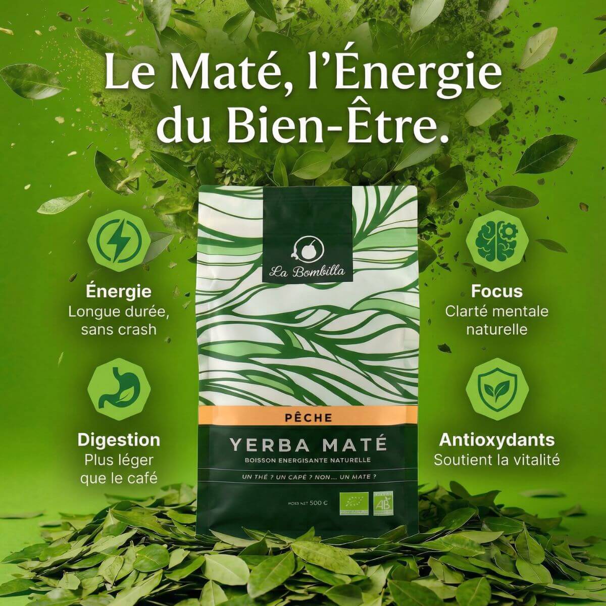 Maté Pêche Bio